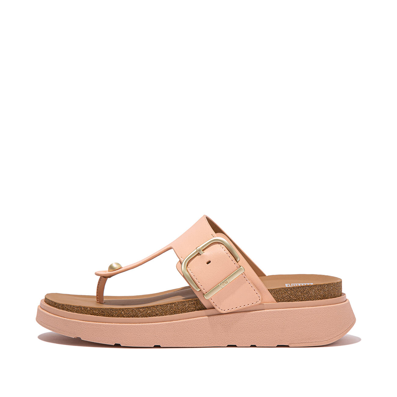 FITFLOP FitFlop Gen-FF Buckle Leather Toe-Post Sandals  BLUSH 37 3/7
