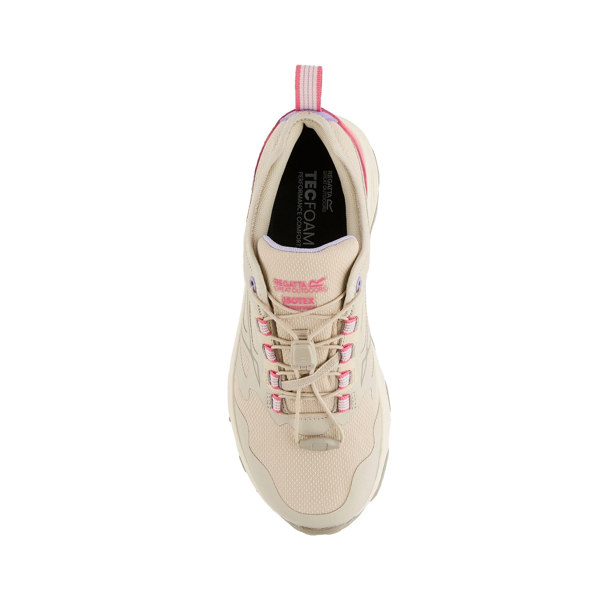 Baskets Imperméables À Cordon Élastique BLAZE Femme (Beige / Rose) 4/5