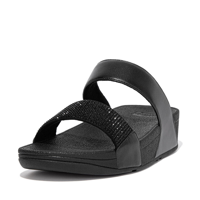 FITFLOP Lulu Slides - Hotfix  GEHEEL ZWART 41