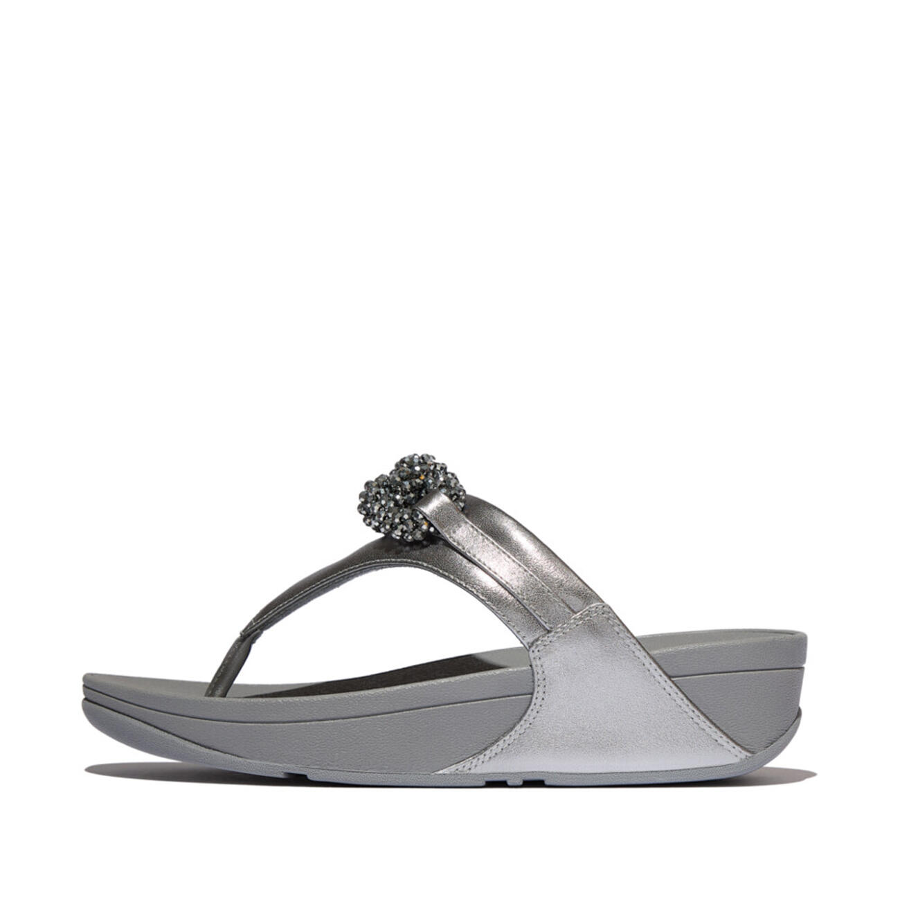 Sandales FitFlop Lulu cuir chaïne perlée 3/7