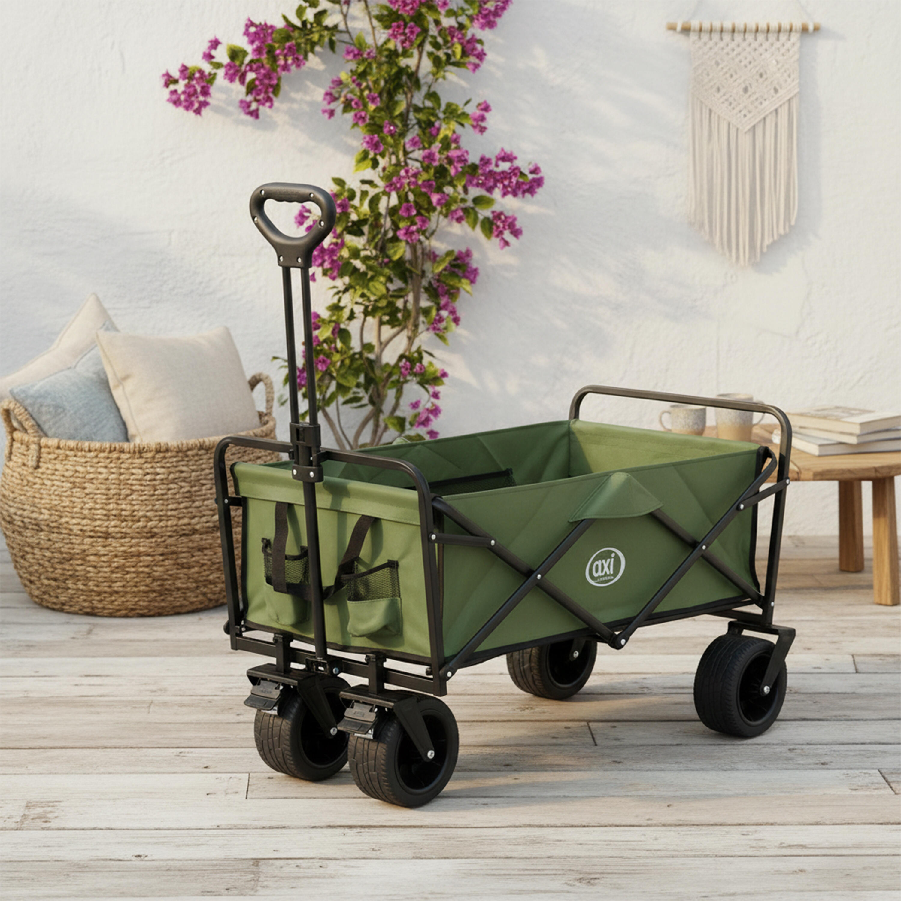 Carro de playa - AXI SB131 - Plegable - Verde | Capacidad: 100 l 3/7