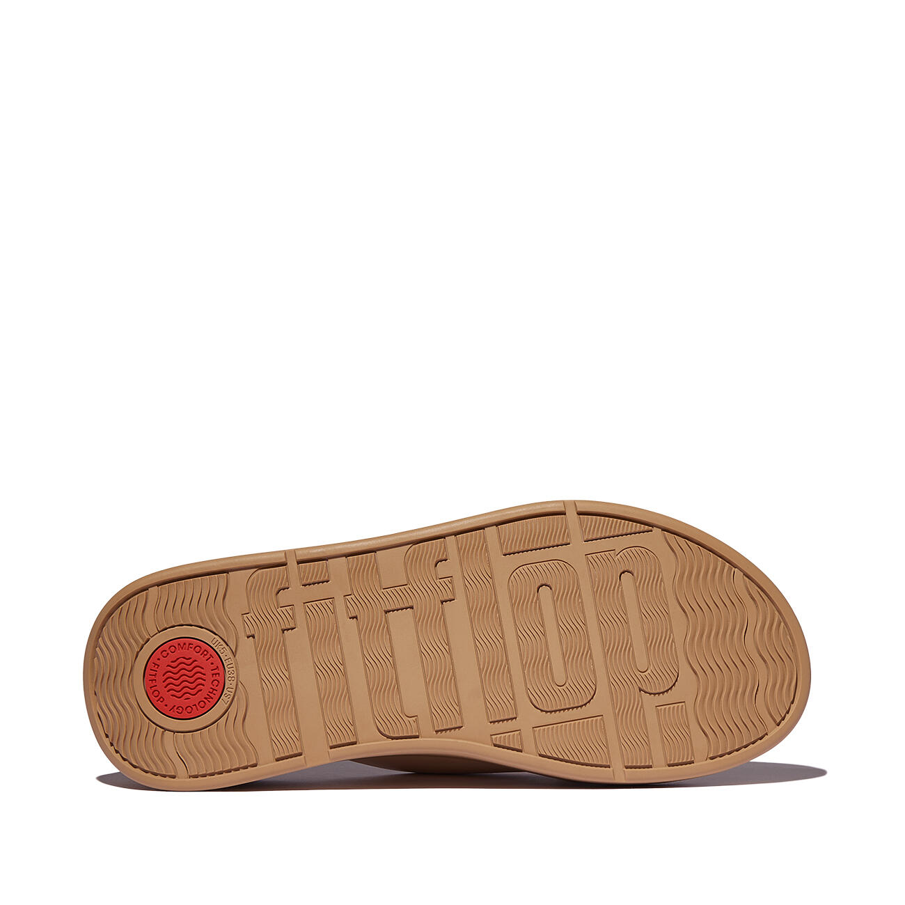 FITFLOP FitFlop F-Mode Leather Flatform Cross Slides  ZANDKLEURIG BEIGE 40 4/7