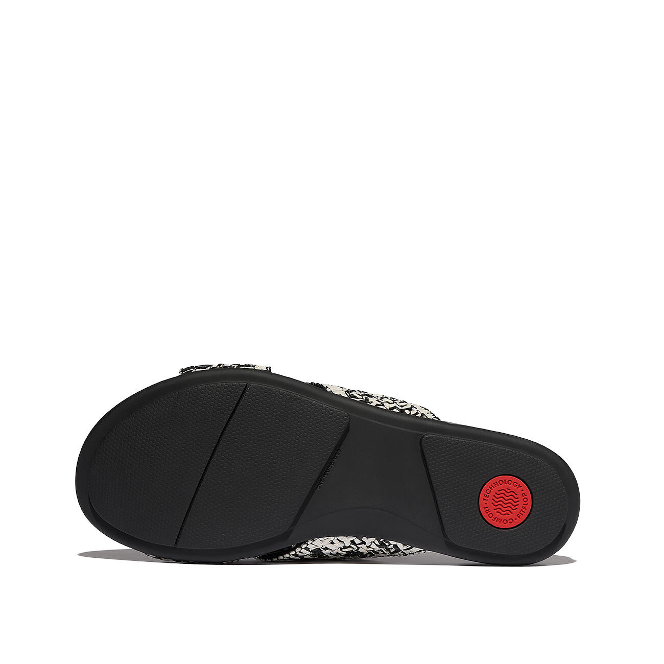 FITFLOP FitFlop Gracie Woven Cross Slides  ZWART/IVOOR MIX 37 4/7