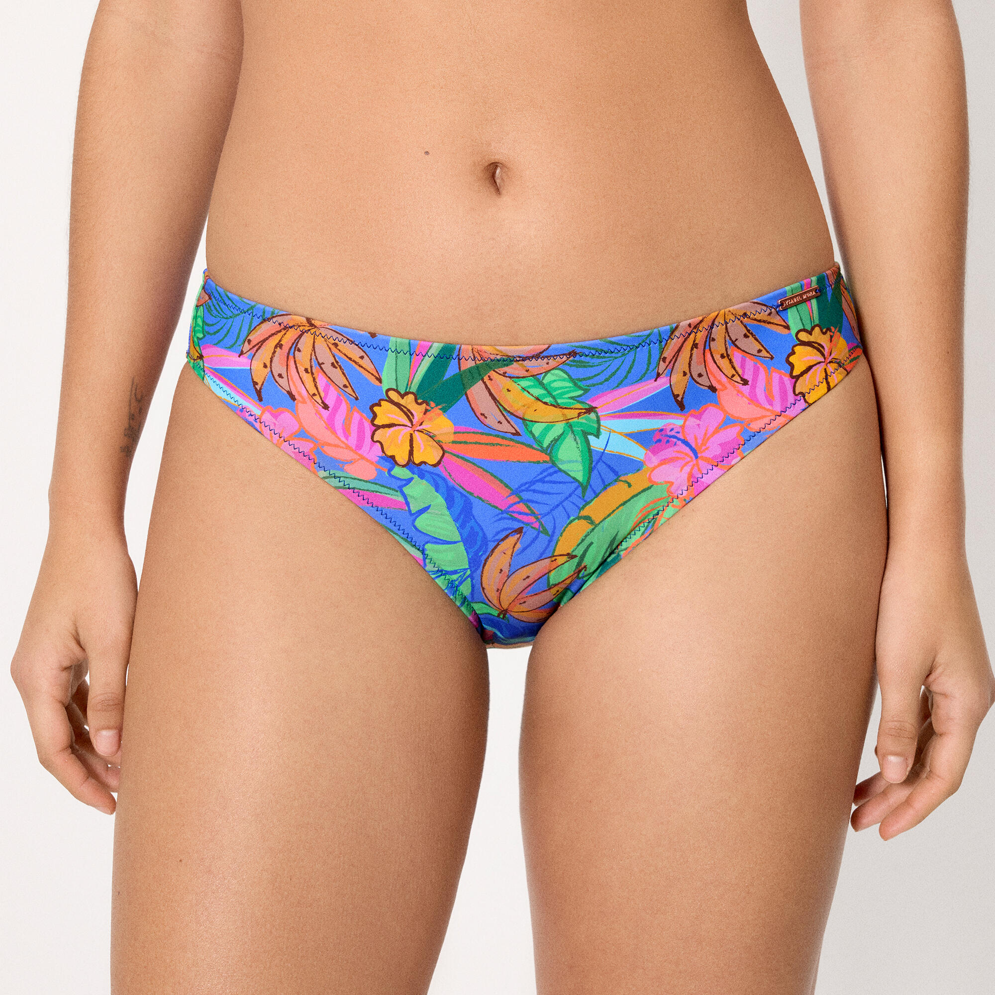 bas de bikini à imprimé tropical 1/5