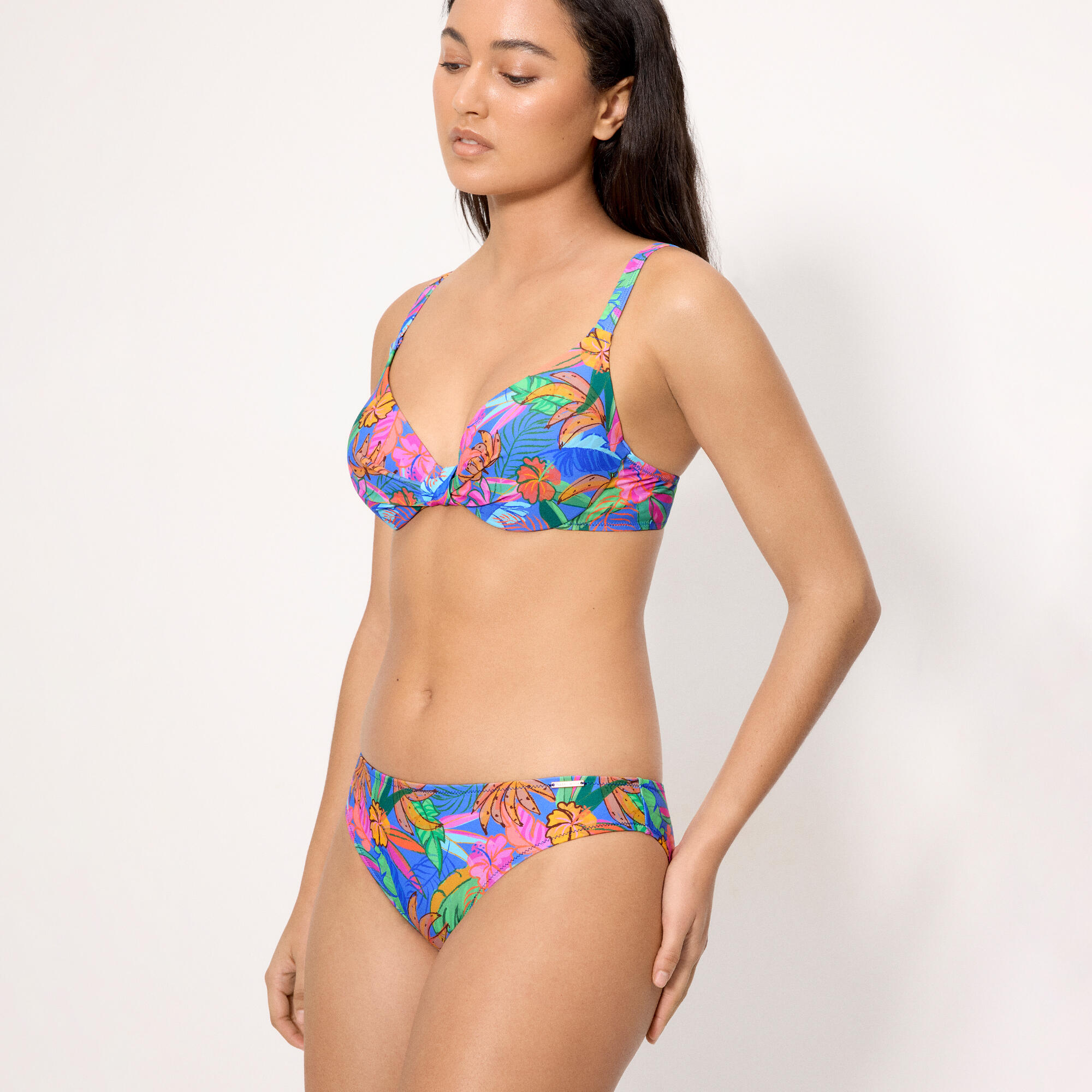 bas de bikini à imprimé tropical 3/5