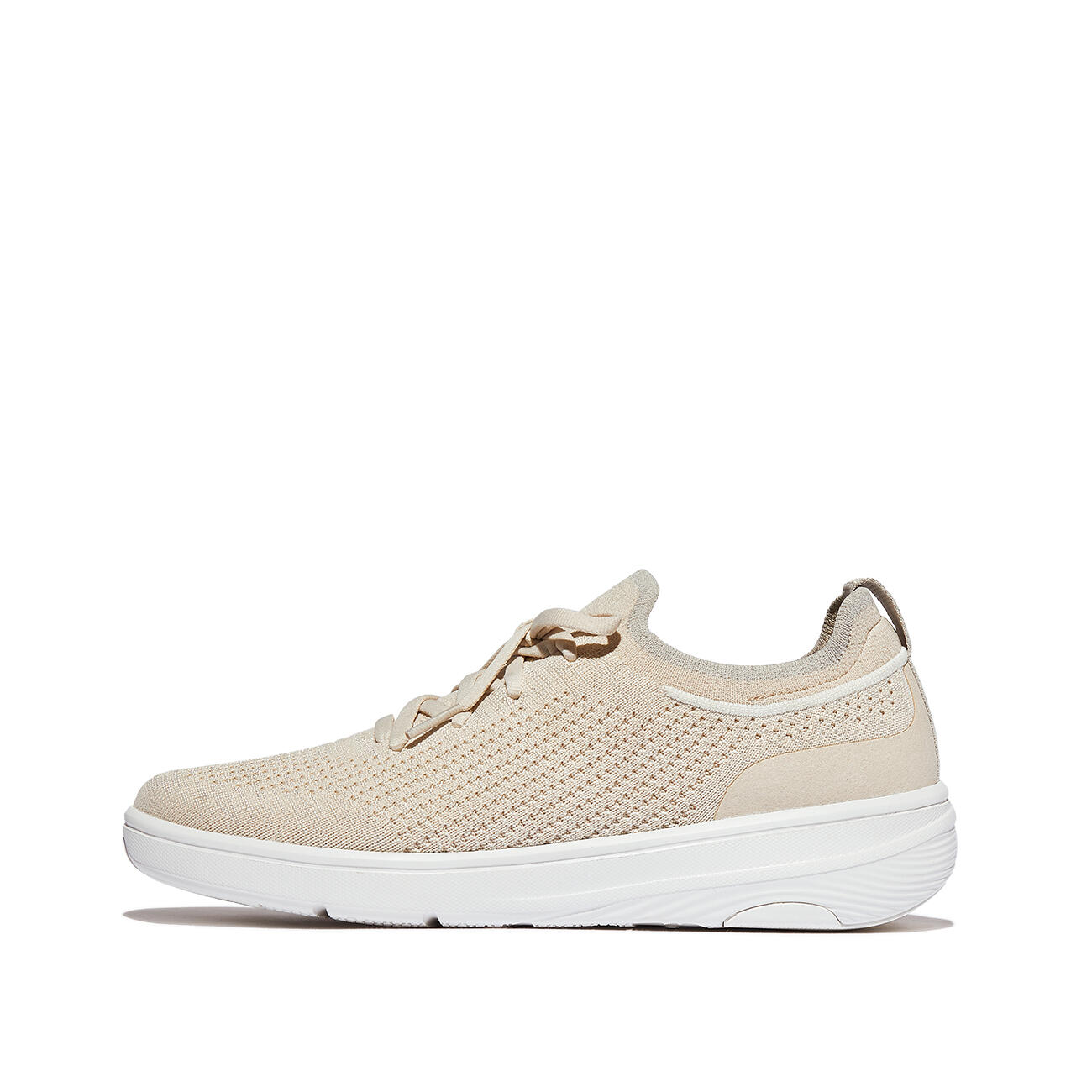 FITFLOP FitFlop Super-Q Knit Slip-On Laced Sneakers  BEIGE 38 3/7
