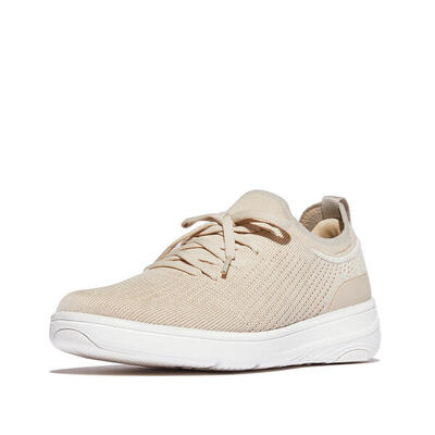 Fitflop fitflop super-q knit slip-on laced sneakers beige 39