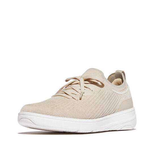 FITFLOP FitFlop Super-Q Knit Slip-On Laced Sneakers BEIGE 38