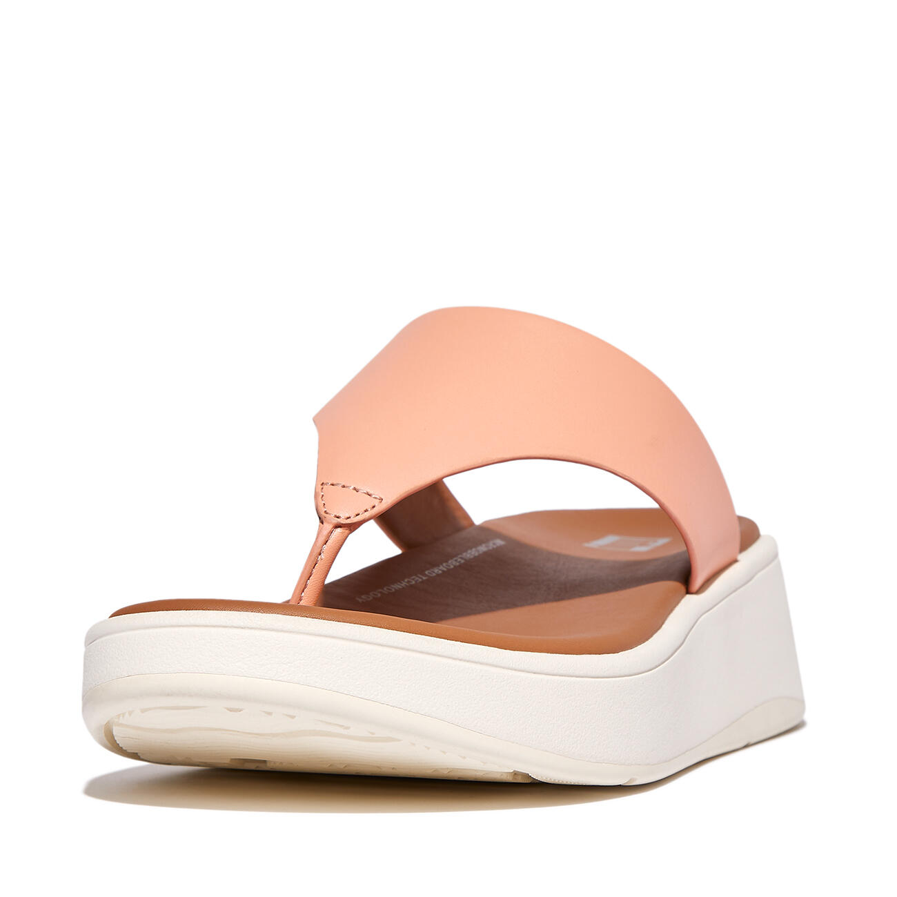 FITFLOP FitFlop F-Mode Leather Flatform Toe-Post Sandals  BLUSH 39 3/7