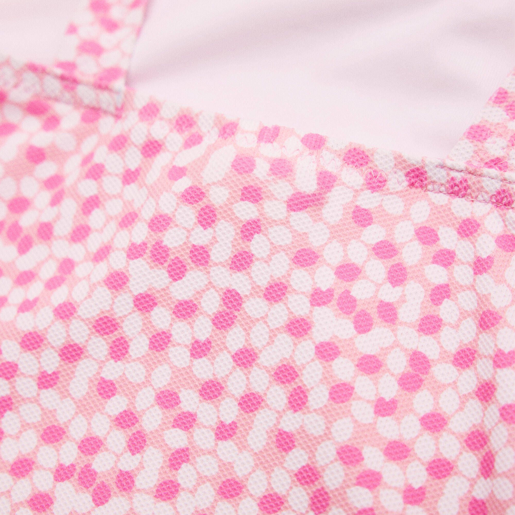 Bañador bebé niña detalles volantes estampado flores rosa 4/4