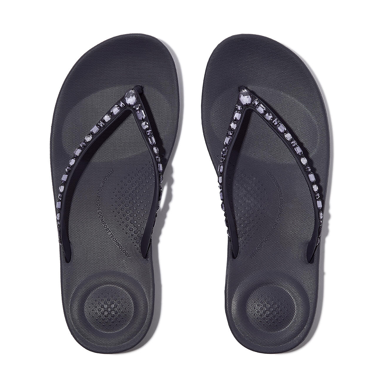 FITFLOP FitFlop Iqushion Multi-Crystal Ergonomic Flip-Flops  MIDDERNACHTBLAUW 37 5/7
