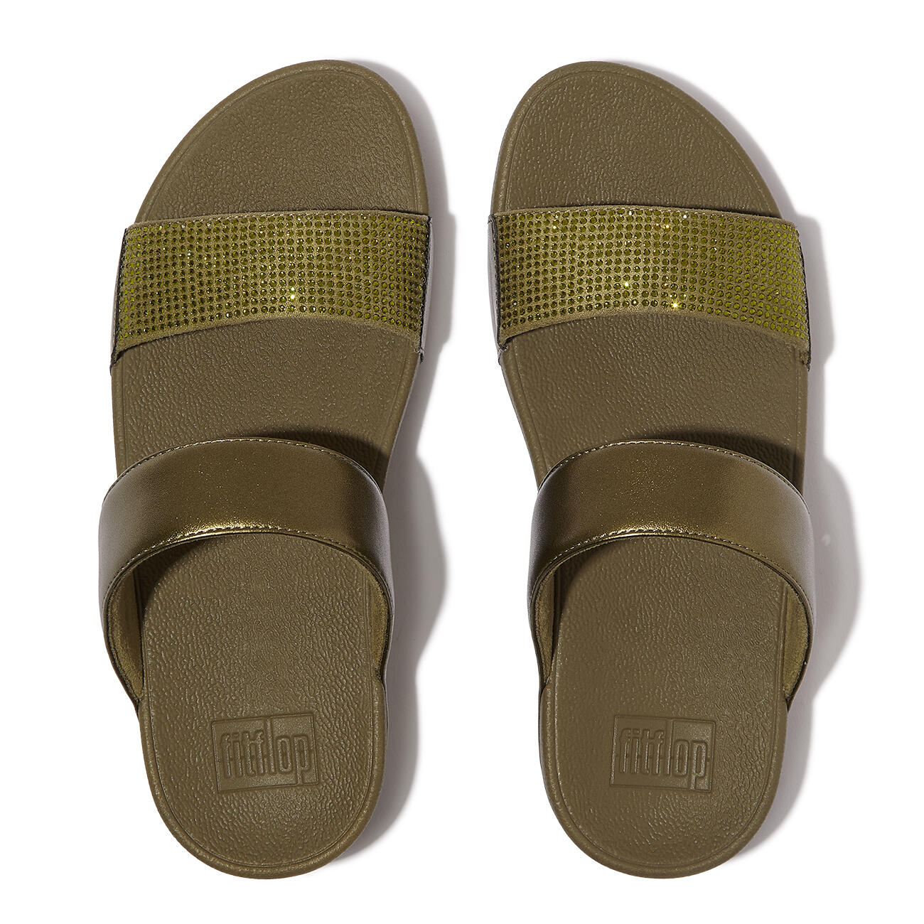 FITFLOP FitFlop Lulu Slide - Hotfix  CAMOUFLAGE-GROEN 38 5/7