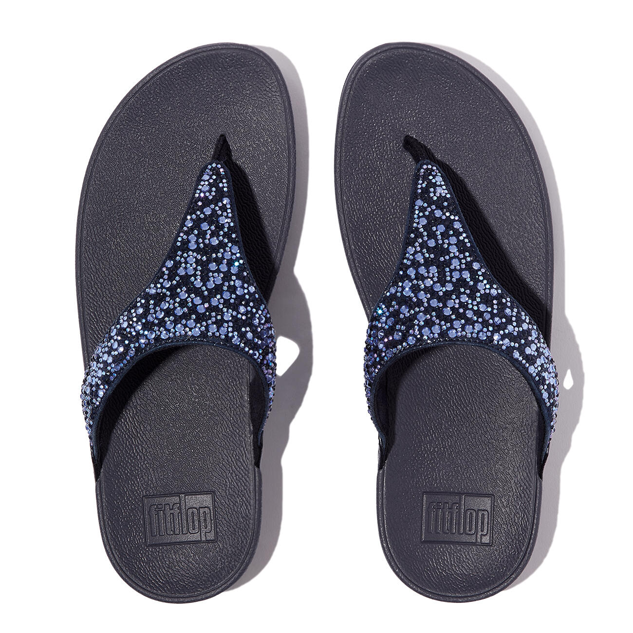 Sandalias de mujer FitFlop Lulu Crystal-Mix Toe-Post 5/7