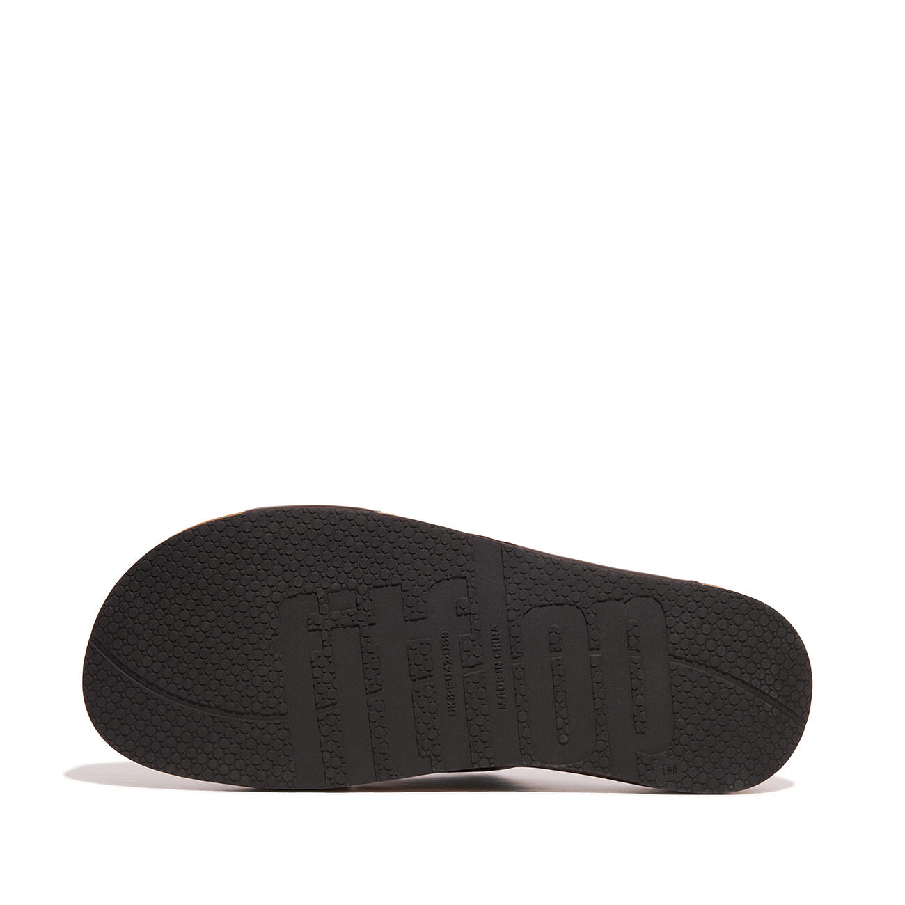 FITFLOP FitFlop Iqushion Men'S Leather Cross Slides  CHOCOLADEBRUIN 44 4/7