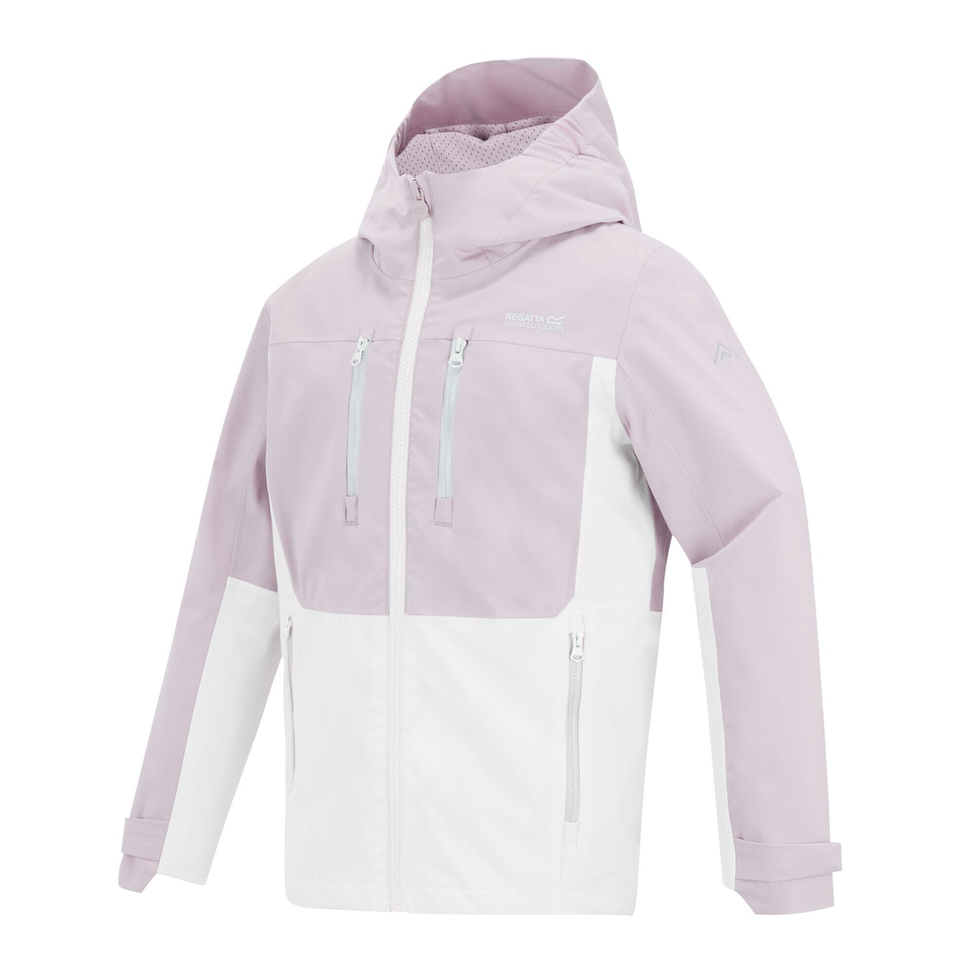 Veste Imperméable Motif/style Monochrome HIGHTON Enfant (Lilas Poudré / Rose 3/5