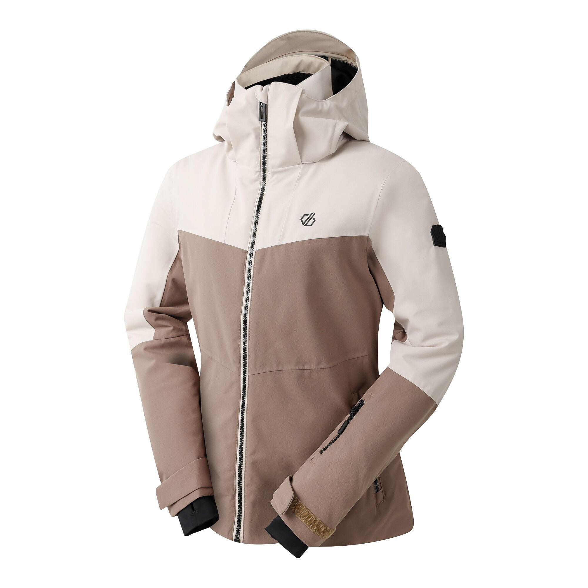 "Iced" Skijacke für , Wasserfest Damen Morgengrau/Pinienrinde 3/5