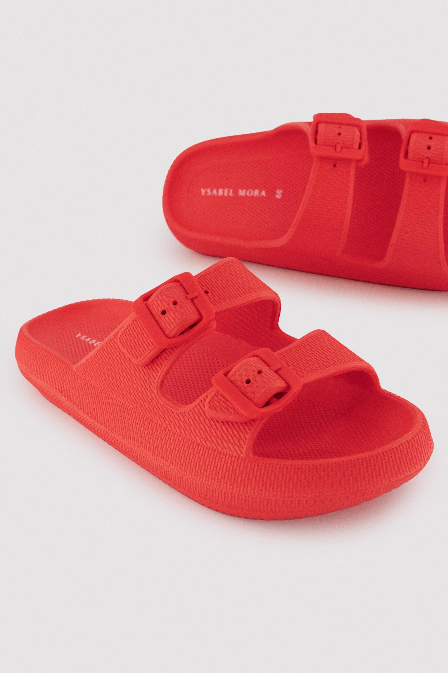 Chanclas de playa hebillas antideslizantes extra comfort coral 3/3