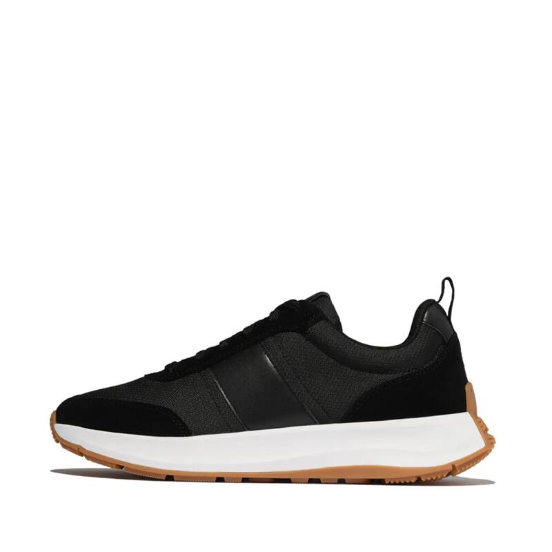 FITFLOP FitFlop F-Mode Flow Mens Suede-Mix Sneakers  ZWART 46