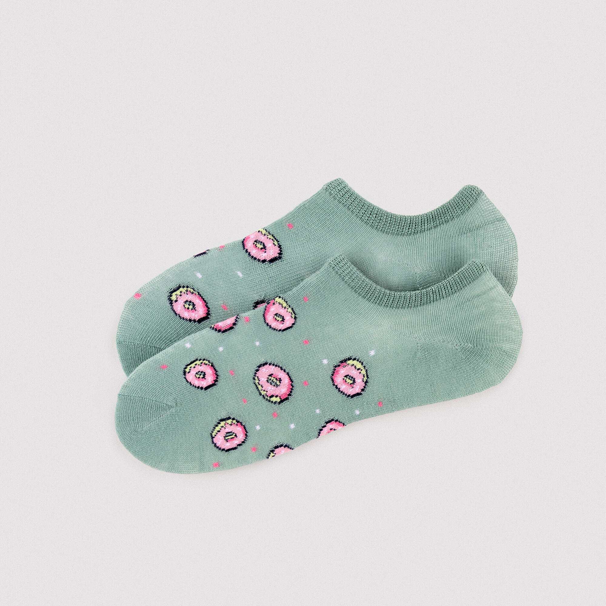 Lot de 4 chaussettes roses à motifs gourmands 4/7