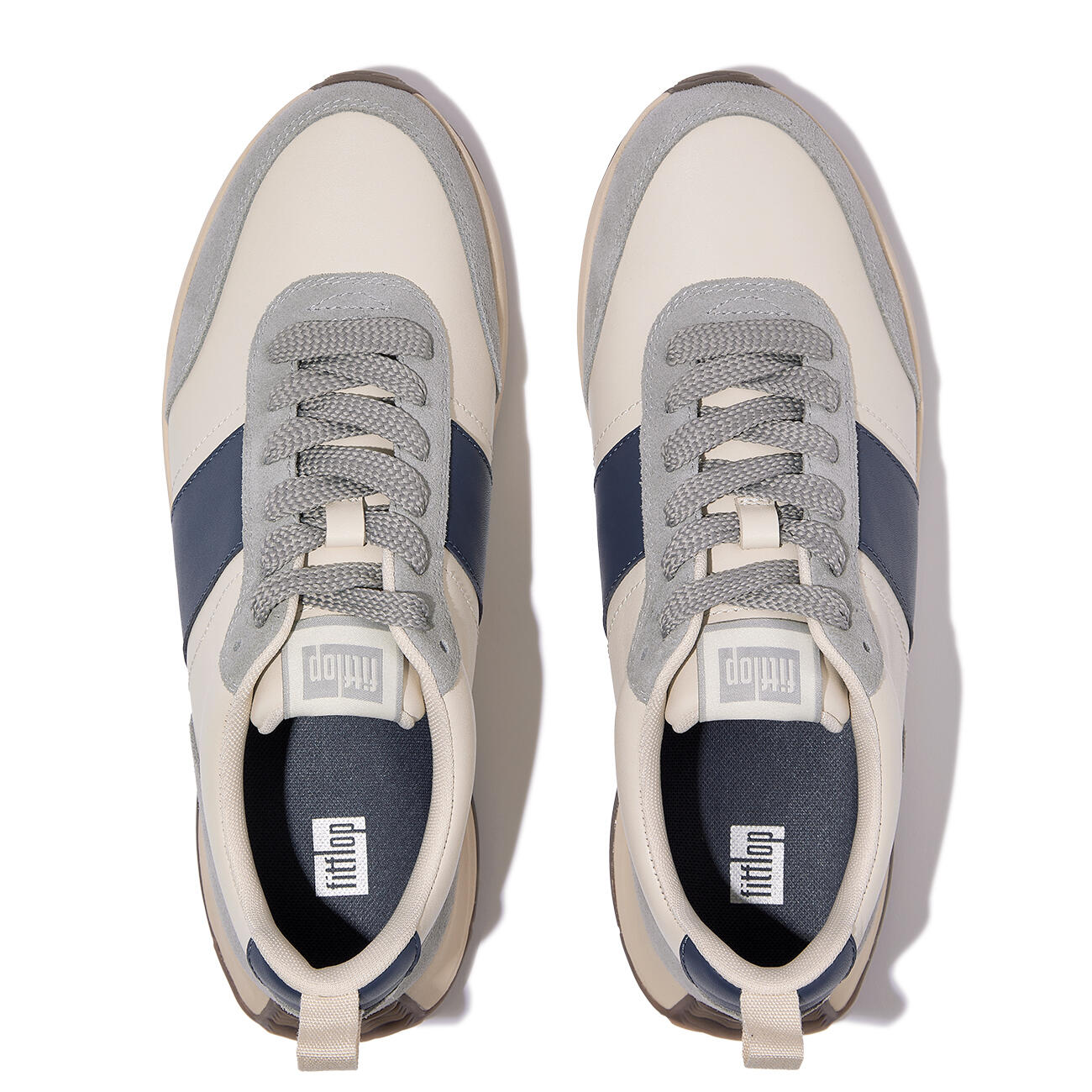 FITFLOP F-Mode Flow Sneaker - Leather  PARIJSBEIGE MIX 45 5/7