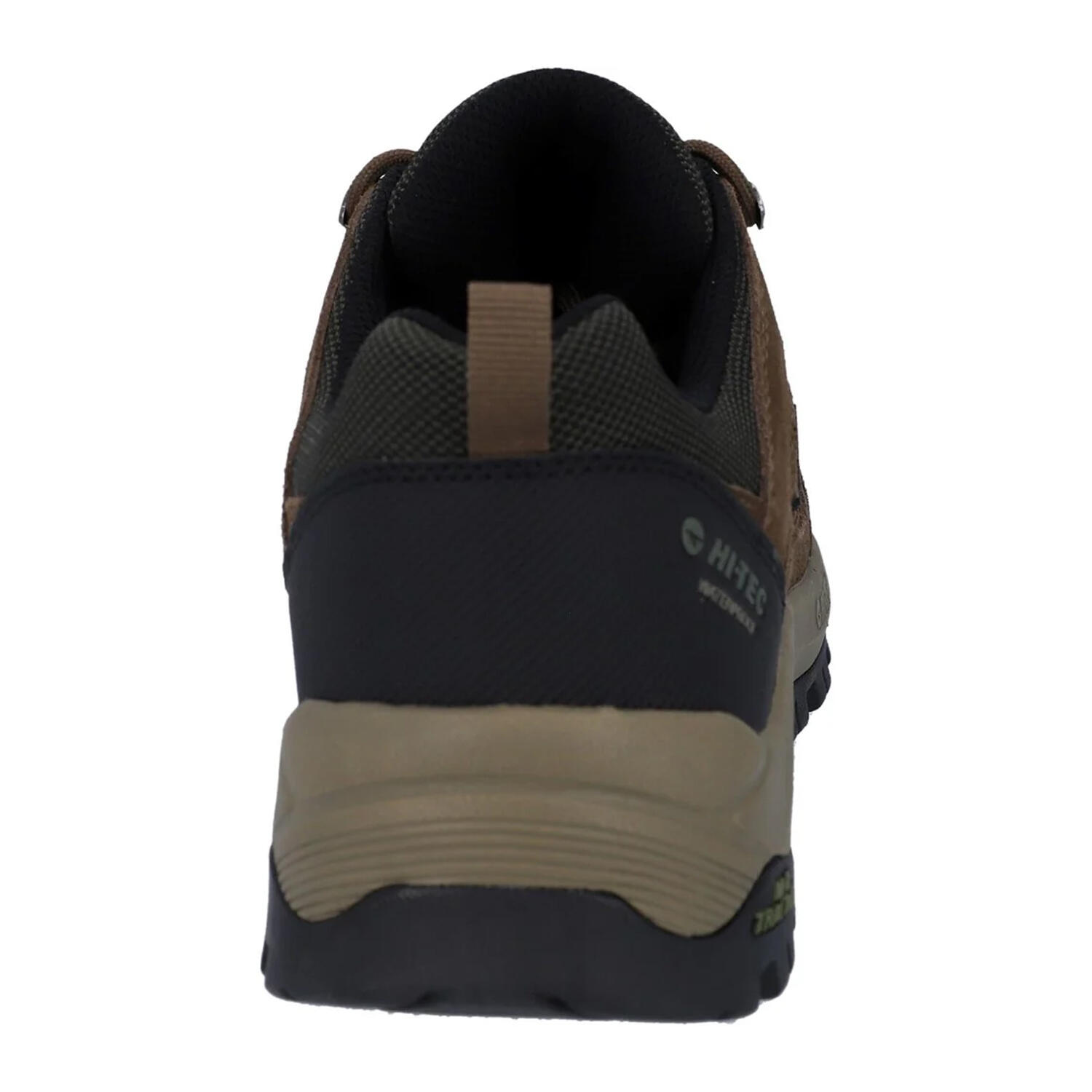 Mens Bandera Expedition Suede Low Walking Shoes (Smokey Brown/Khaki Green) 2/4