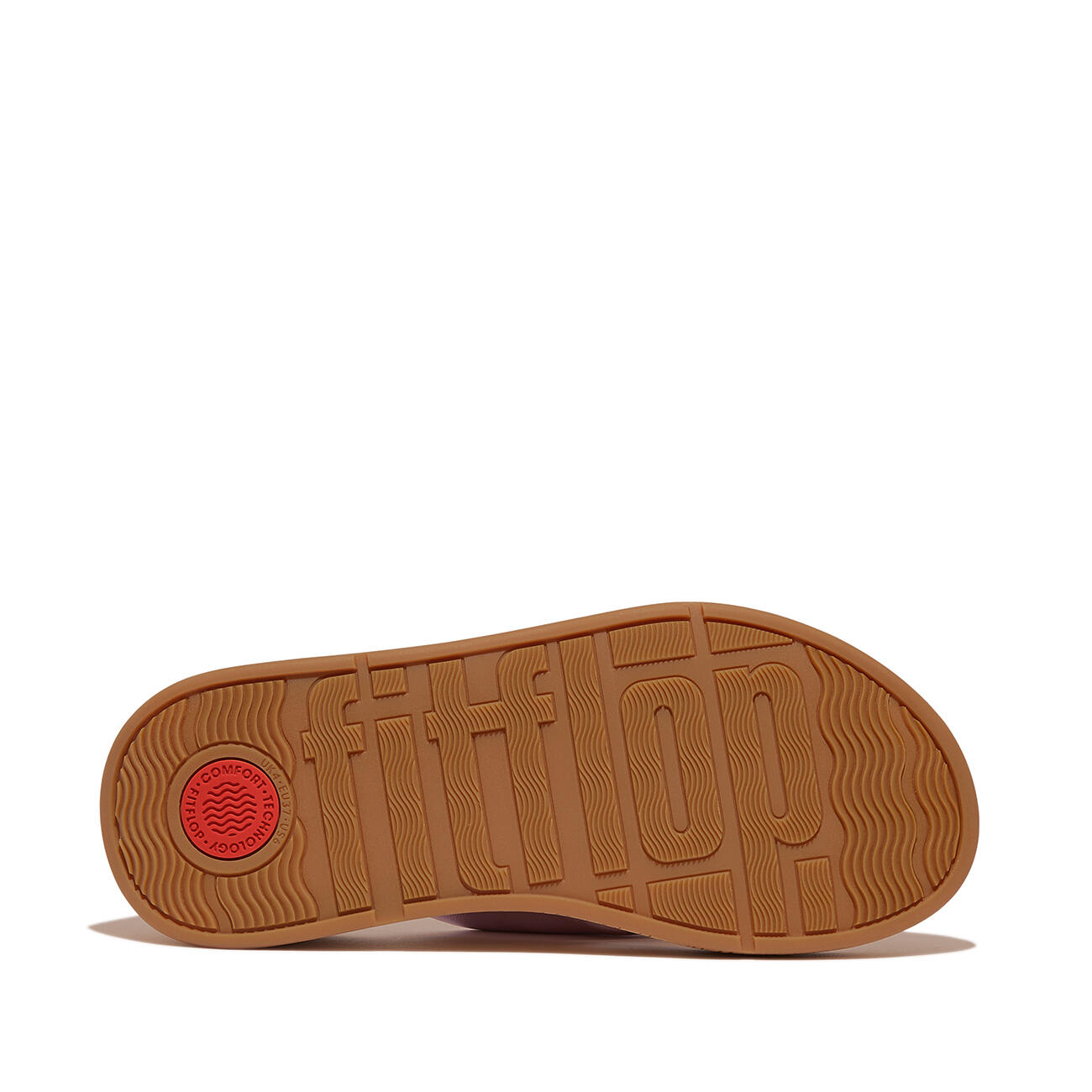 FITFLOP FitFlop F-Mode Leather-Twist Flatform Toe-Thongs (Cork)  METALLIC WILDE 4/7
