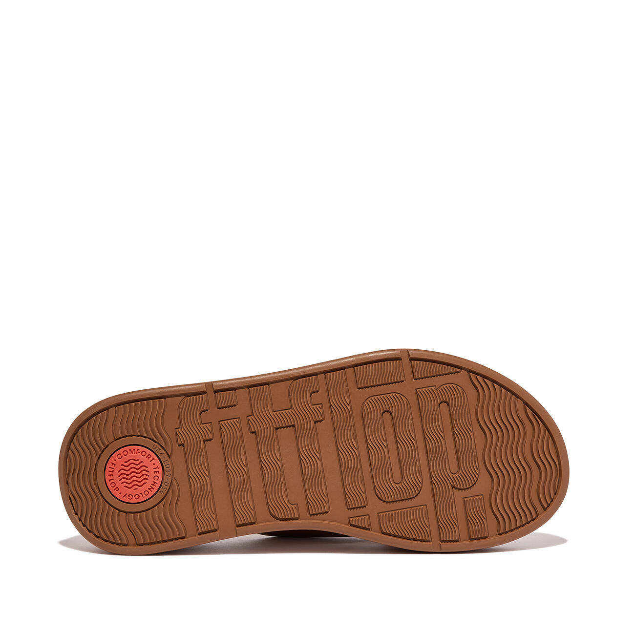 FITFLOP FitFlop F-Mode Leather Flatform Cross Slides  LICHTBRUIN 42 4/7