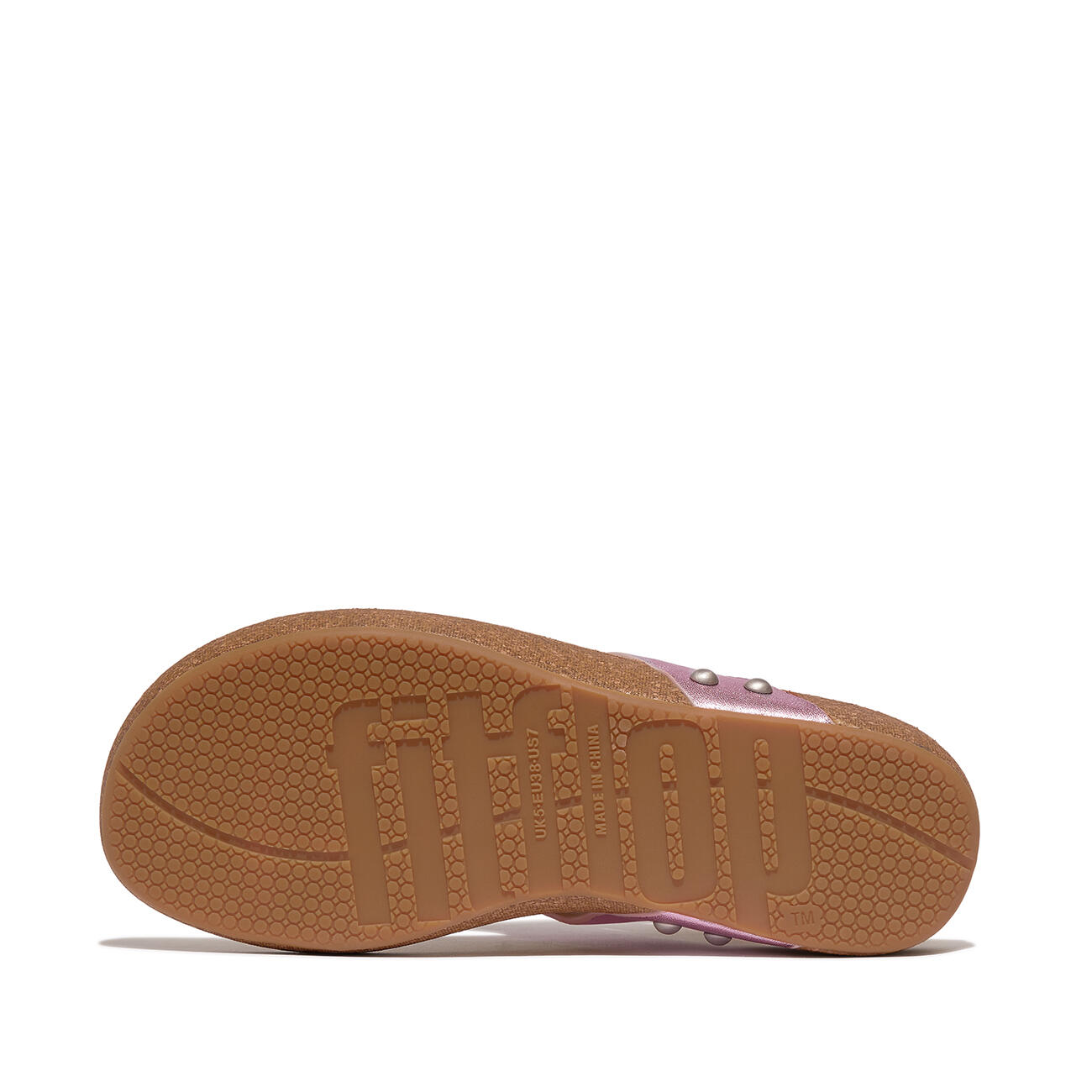 FITFLOP FitFlop Iqushion Metallic-Leather Toe-Post Sandals  PAARS 39 5/7