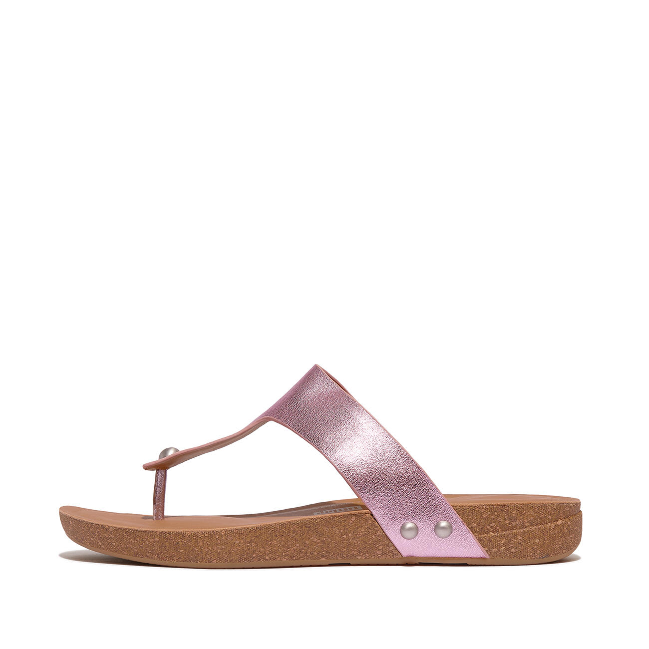 FITFLOP FitFlop Iqushion Metallic-Leather Toe-Post Sandals  PAARS 39 4/7