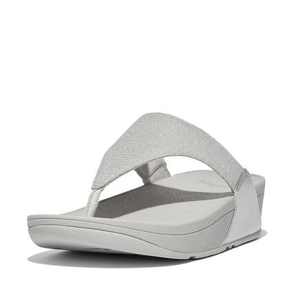 FITFLOP Lulu Shimmerlux Teenslippers ZILVER 37