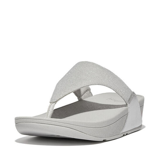 FITFLOP Lulu Shimmerlux Teenslippers ZILVER 37