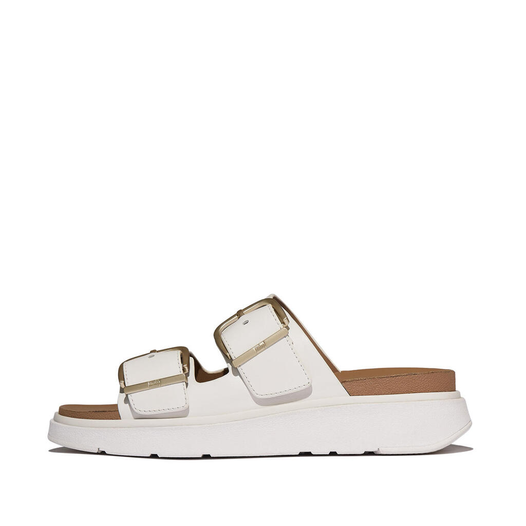 FitFlop Gen-FF Buckle Two-Bar Leather Slides