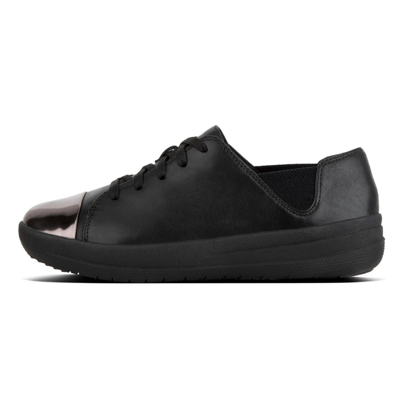 FITFLOP F-Sporty Mirror-Toe Sneaker Leather  ZWART 37 4/6