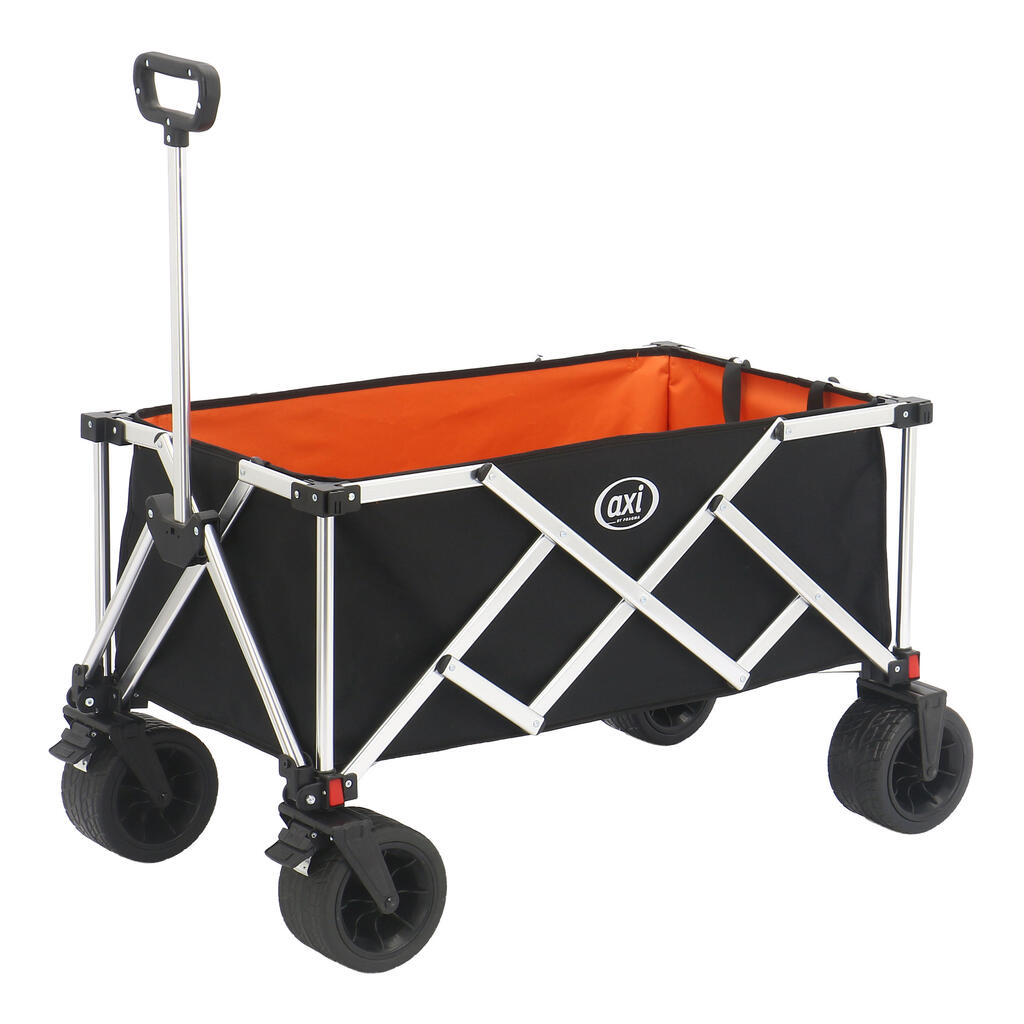 Beach Trolley - AXI SB151 - Foldable - Capacity 130L - Black/Orange