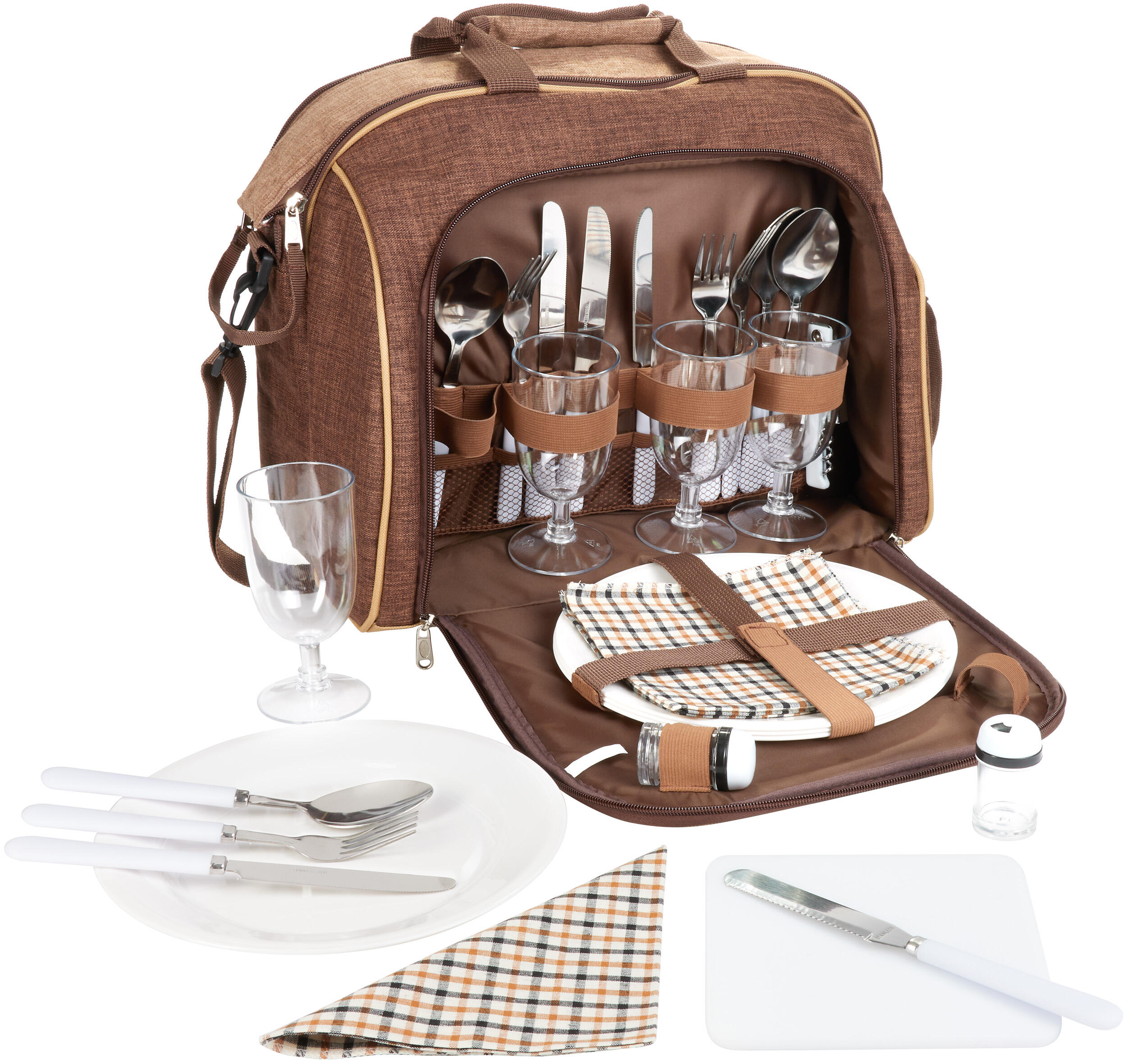 BRUBAKER Picknicktas 4 Personen met Koelvak 2/7