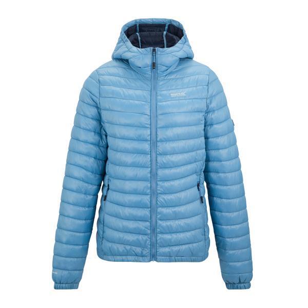 Womens/Ladies Hurden Padded Jacket (Washed Denim)
