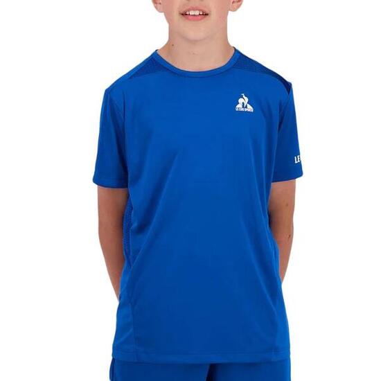 Maillot de Sport Bleu Garçon Le Coq Sportif Tennis