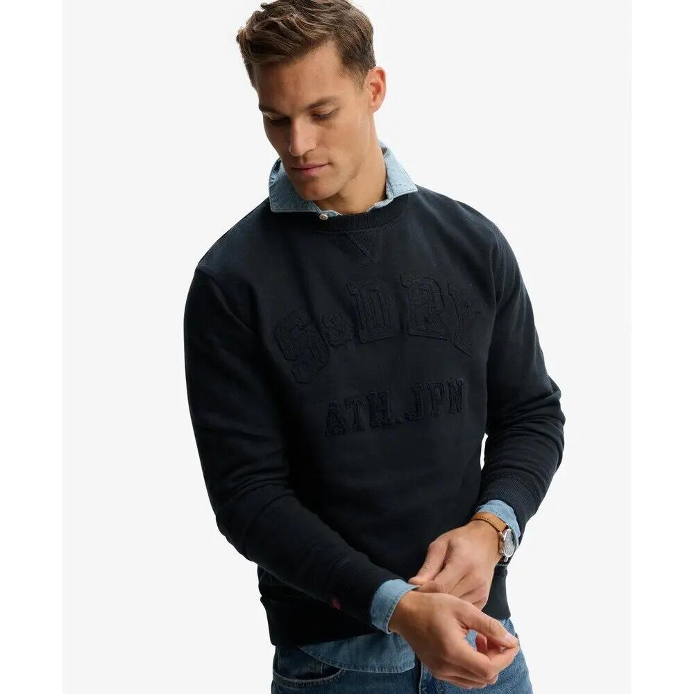 Bluza z okrągłym dekoltem w kolorze ton w ton Superdry Vintage Athletic 3/5