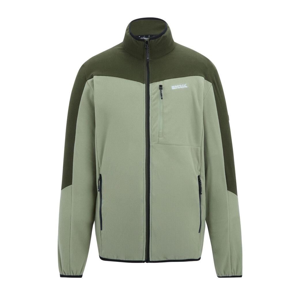Mens Freesdale Fleece Jacket (Light Sage/Dark Khaki)