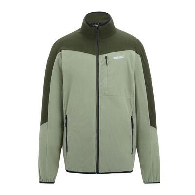 Heren freesdale fleece jas (abbeystone/zwart)