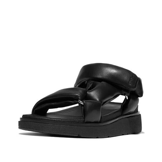 FITFLOP FitFlop Gen-FF Soft-Leather Back-Strap Sandals GEHEEL ZWART 38