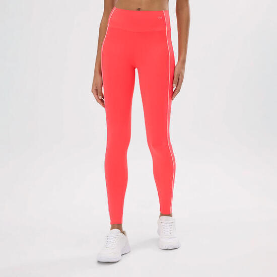 Leggings de sport longs push-up compressifs corail