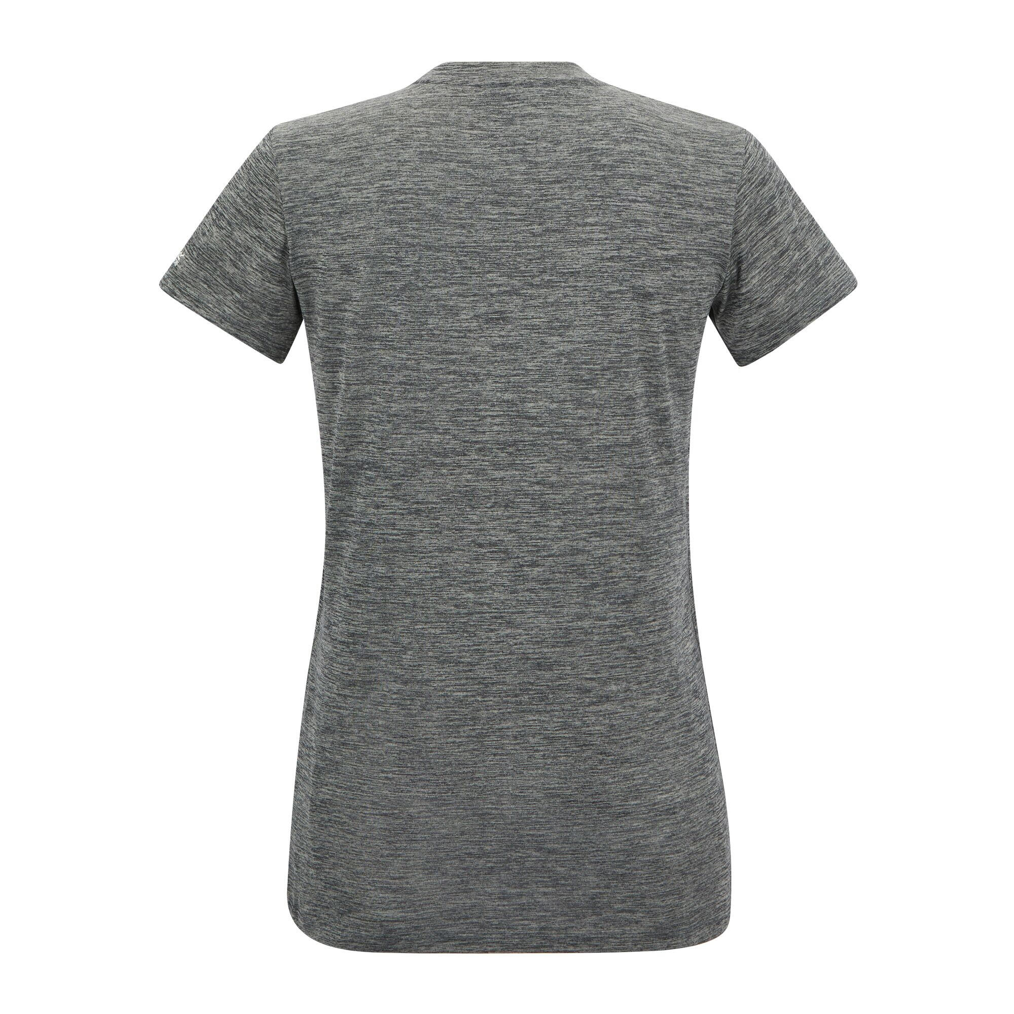 Camiseta Fingal Diseño Mundo para Mujer Tormenta Oscura Jaspeada 2/5