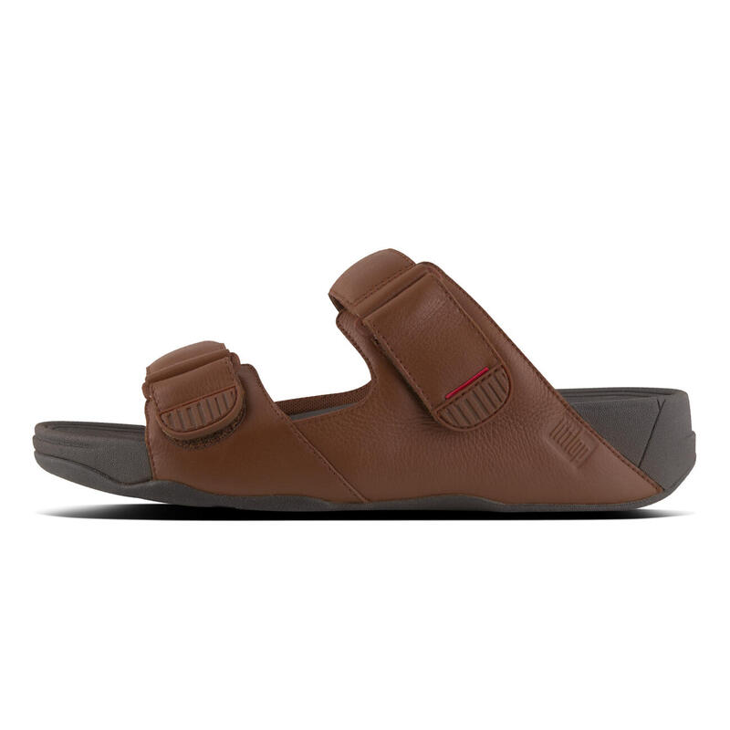 FITFLOP FitFlop Gogh Moc Slide In Leather Men  DONKERBRUIN 45