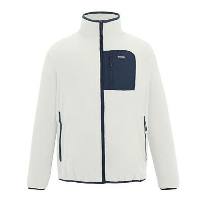 Heren frankie full zip fleecejack (baksteen/zwart)