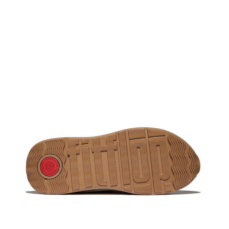FITFLOP FitFlop F-Mode  Suede/Knit Flatform Slip-On Laced Sneakers  BEIGE 39