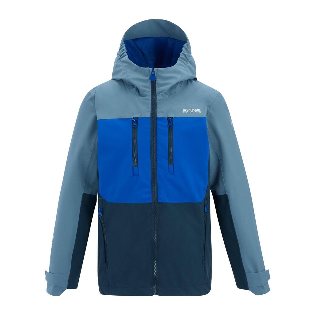 Childrens/Kids Highton Monochrome Waterproof Jacket (China Blue/Olympian