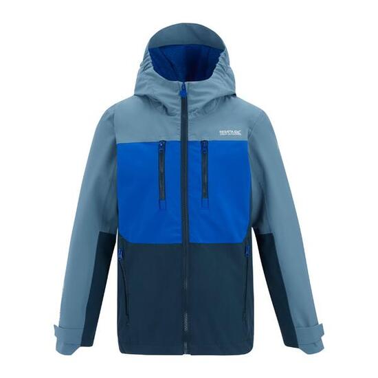 Veste Imperméable Motif/style Monochrome HIGHTON Enfant (Bleu De Chine / Bleu