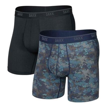 Bokserki - Quest Quick-Dry Mesh - 2-pack Matrix Camo/Czarny