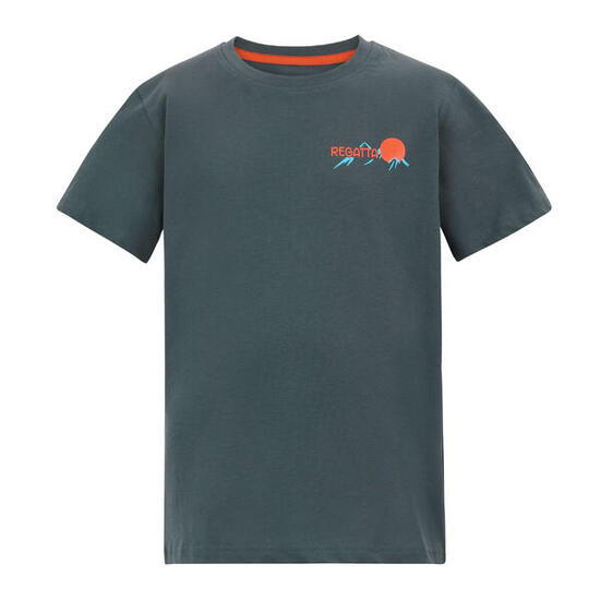 Bosley" TShirt für , Rückseitiger Aufdruck Kinder Dunkler Sturm